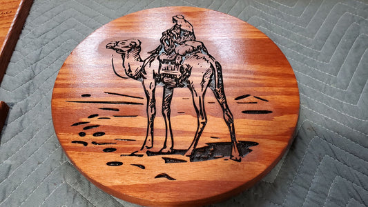 Silk Road Carving (Natural Wood/Black Wood)