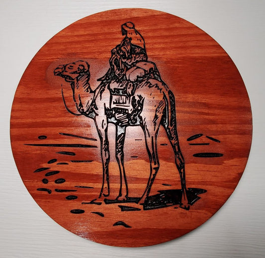 Silk Road Carving (Natural Wood/Black Wood)