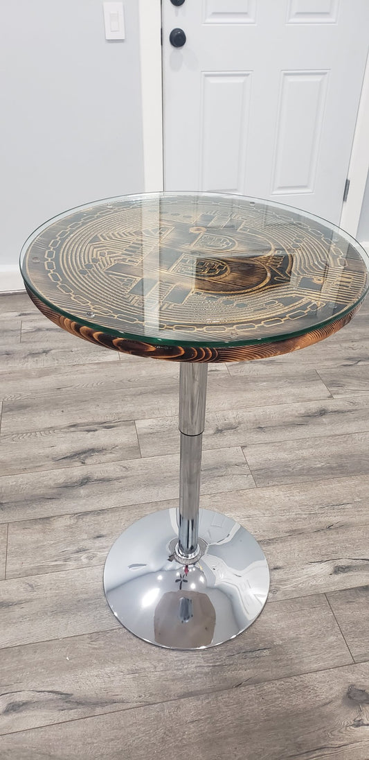 Adjustable Hi -Top Table for Artwork